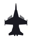 airforce airplane flying silhouette