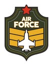airforce shield with stripes