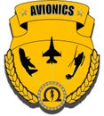 Airforces Avionics group vector wing Royalty Free Stock Photo