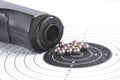 Airgun and bullets Royalty Free Stock Photo