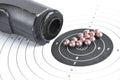 Airgun and bullets Royalty Free Stock Photo