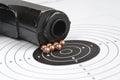 Airgun and bullets Royalty Free Stock Photo