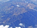 Airial View of the Foothills of San Gabriel Valley in California