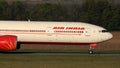 Air India plane, close-up view Royalty Free Stock Photo