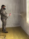 Airless paint spray method