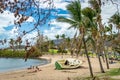 Airlie Beach, Queensland, Australia - Devastated beach area after the tropical storm