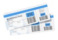 Airline boarding pass ticket for traveling by plane. Vector illustration. Royalty Free Stock Photo
