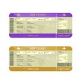 Airline boarding pass tickets Royalty Free Stock Photo