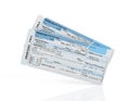 Airline boarding pass tickets . Royalty Free Stock Photo