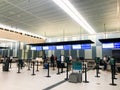 Airline Check In at Charleston International Airport Royalty Free Stock Photo