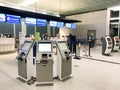 Airline Check In at Charleston International Airport Royalty Free Stock Photo