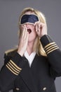 Airline crew member suffering from sleep deprivation