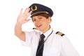 Airline female pilot