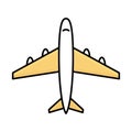 Airline fill inside vector icon which can easily modify or edit