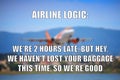 Airline logic meme