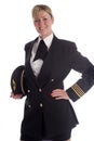 Airline pilot standing wearing a uniform Royalty Free Stock Photo