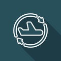 Airline services renew icon