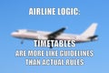 Airline timetable issues