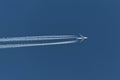 Airliner at cruising altitude