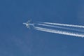 Airliner at cruising altitude