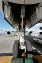 Airliner Embraer front landing gear