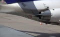 Airliner engine exhaust