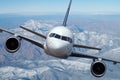 Airliner in flight Royalty Free Stock Photo