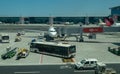 Airliner at Istanbul Airport, Turkey Royalty Free Stock Photo