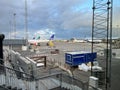 Airliners at Copenhagen Airport Denmark Royalty Free Stock Photo