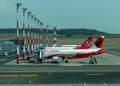 Airliners at Istanbul Airport, Turkey Royalty Free Stock Photo