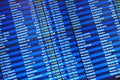 Airlines Arrival Departure schedule Board at an Airport Terminal, USA