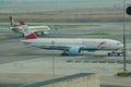 Airlines flight in Suvarnabhumi International Airport