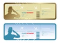 Airlines tickets Royalty Free Stock Photo