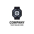 Airlock, Capsule, Component, Module, Pod Business Logo Template. Flat Color