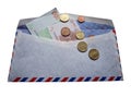 Airmail envelope Royalty Free Stock Photo