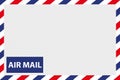 Airmail Envelope Border - Vector Illustration - Isolated On Transparent Background Royalty Free Stock Photo