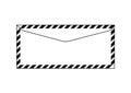 Airmail envelope icon full editable resizable vector Royalty Free Stock Photo