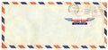 Airmail letter with american stamp