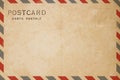 Airmail postcard