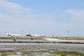 Airplains and boats, Venice, Italy