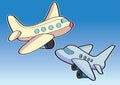 Airplane aircraft aeroplane plane cartoon