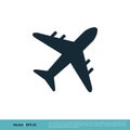 Airplane / Airport Icon Vector Logo Template Illustration Design. Vector EPS 10