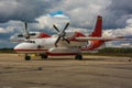 Airplane, Antonov 32, plane on airdrome