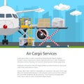 Airplane with Autoloader Poster Royalty Free Stock Photo