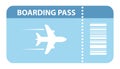 Airplane boarding pass icon