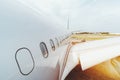 Airplane body view Royalty Free Stock Photo