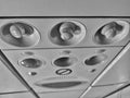 airplane cabin close up
