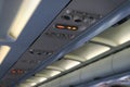 Airplane cabin ceiling