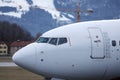 Airplane cabin crew, close-up view