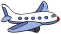 Airplane - Cartoon Royalty Free Stock Photo